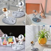 BUFFER® Mini Astronot Model Telefon ve Tablet Tutucu Standı - 1