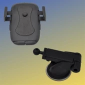 BUFFER® 360 Derece Dönen Torpido Üstü Uzunluk Ayarlamalı Vantuzlu Teleskopik Araç Telefon Tutucu - 5