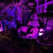 BUFFER® Kumandalı Led Işık Dış Cephe AydınlatmasıÇok Renkli RGBLed Panel Işık PartiLed Aydınlatma - 7