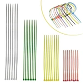 BUFFER® 30 Parça Plastik Kablo Kelepçe Seti Kablo Düzenleyici Bağlama Bantları - 1