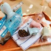 BUFFER® Ördek Tasarımlı Mandallı Tazelik Koruyan Ölçekli Kuru Mama Kaşığı Mama Ölçeği - 7