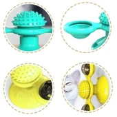 BUFFER® Pet Malzemeleri Vantuzlu Fırıldak Toplu Dönen Şeffaf Depo Tasarım İnteraktif Kedi Oyuncağı - 6