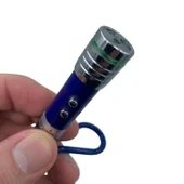 BUFFER®  3 Fonksiyonlu Kırmızı Beyaz Işıklı Led Lazer Kedi Köpek Oyuncak Anahtarlık - 8