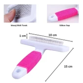 BUFFER® Kedi Köpek Telli Küçük Boy Tüy Bakım Seti Evcil Hayvan Tarama Fırçası - 6