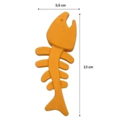 BUFFER® Balık Kemiği İskelet Şekilli Renkli Plastik Kedi Oyuncağı - 4