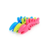 BUFFER® Balık Kemiği İskelet Şekilli Renkli Plastik Kedi Oyuncağı - 7