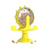 Buffer® Vantuzlu Zilli İnteraktif Dönebilen Mama Kaplı Renkli Eğlenceli Eğitici Kedi Oyuncağı - 6