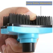 BUFFER® Evcil Hayvan Kedi Köpek Tüy Toplayıcı Otomatik Tuşlu Pet Tarak - 5