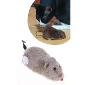 BUFFER® Kurmalı Kedi Eğitim Oyuncağı Tüylü Peluş Fare Yakalama İnteraktif Sevimli Eğlenceli Oyuncak - 7