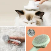 BUFFER® Basmalı Kedi Köpek Tüy Toparlayıcı Masaj Etkili Pet Fırçası - 2