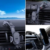 BUFFER® Güçlü Vantuzlu Araç İçi Konsol Üstü Telefon Tutucu Aparat - 1