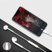 BUFFER® İphone Ucu Çıkışlı Pop Up Kulakiçi Yumuşak Kontrol Tuşlu Kulaklık - 4