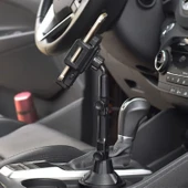 BUFFER® Teleskopik Araç Bardak Yerine Giren Telefon Tutucu - 5