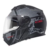 SCHUBERTH C5 GLOBE BLACK  ÇENE AÇILIR MOTOSİKLET KASKI thumbnail 1
