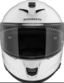 SCHUBERTH S3 GLOSSY WHITE  KAPALI MOTOSİKLET KASKI thumbnail 3