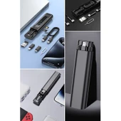 BUFFER® Cep Tipi 60W Bas Aç Type-C,İphone Şarj,Micro USB Hızlı Şarj Data Kablo Seti - 7