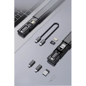 BUFFER® Cep Tipi 60W Bas Aç Type-C,İphone Şarj,Micro USB Hızlı Şarj Data Kablo Seti - 6