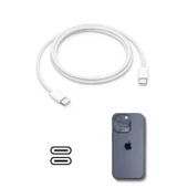 BUFFER® Apple 15/15 Pro Type-C to Type-C Hasır Örgü Hızlı Şarj Kablosu (1m) - 6