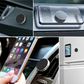 BUFFER® Tüm Modellerle Uyumlu Manyetik Araç İçi Telefon Tutucu Çok Amaçlı Güçlü Mıknatıs Tutucu - 2