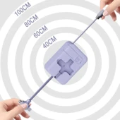 BUFFER® Cep Tipi Telefon Tutuculu Makaralı Uzayıp Kısalabilen 3'ü 1 Arada USB Şarj Kablosu - 5