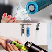 BUFFER®  3 Fonksiyonlu Pratik Şişe Temizleme Fırçası Mutfak Banyo Araç İçin Çok Amaçlı Fırça - 4