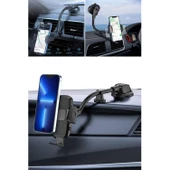 BUFFER® Ayarlanabilir Vakum Kilitli Cam Ve Torpidoya Takılabilen Telefon Tutucu - 6