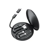 BUFFER® 60w Destekli Kablo Kutusu Seyahat Kablo Seti 5'i 1 arada USB Type-C Şarj Kablosu Seti - 6