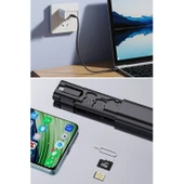 BUFFER® Cep Tipi 60W Bas Aç Type-C,İphone Şarj,Micro USB Hızlı Şarj Data Kablo Seti - 8