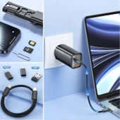 BUFFER® Cep Tipi 60W Bas Aç Type-C,İphone Şarj,Micro USB Hızlı Şarj Data Kablo Seti - 4