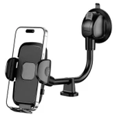 BUFFER® Ayarlanabilir Vakum Kilitli Cam Ve Torpidoya Takılabilen Telefon Tutucu - 1