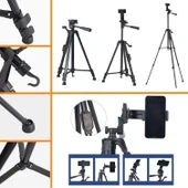 BUFFER® Telefon ve Fotoğraf Makinası Takılabilen Bluetooth Kumandalı 146 cm Tripod - 2