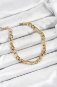 316L Çelik Gold Renk Zincir Erkek Bileklik - 1