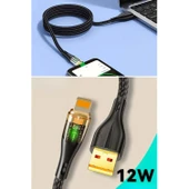 BUFFER® Led Işık Uçlu Sağlam İp Kablolu USB to Lightning Hızlı Şarj Kablosu - 6
