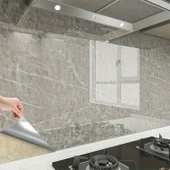 BUFFER® Mermer Desenli Sticker Folyo Atina Grisi 60CM*5MT - 2