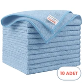 Mulpex Mikrofiber Temizlik Bezi 10 Adet - 40x40 cm, 375 GSM, Parlak Dokulu, 60 gr ±2, Yüksek Emici, İz Bırakmaz thumbnail 1