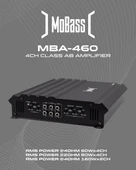 MOBASS MBA-460-4X60W RMS-KALİTELİ 4 KANAL YER KAPLAMAYAN YENİ NESİL ANFİ - 1
