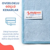 Mulpex Mikrofiber Temizlik Bezi 100 Adet - 40x40 cm, 375 GSM, Parlak Dokulu, 60 gr ±2, Yüksek Emici, İz Bırakmaz - 8