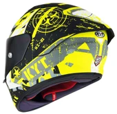 KYT NZ RACE KASK BLAZING MATT YELLOW thumbnail 3