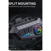 Y10 Kask Kulaklık Bluetooth Motosiklet Kulaklık 5,3 Bluetooth Intercom Motorsiklet Kulaklık - 1