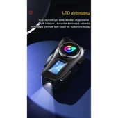 Q58-max Radyolu 2 Kişi Bağlantılı Bluetooth Kask Kulaklık Ekranlı Fenerli Müzik Ve Telsiz Intercom - 5