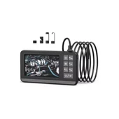 Ekranlı Çift Kameralı 10 Mt Sert Kablo Endoskop Kamera 8 Mm 4.3 Inc Hafıza Kart Destekli - 1