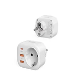 Ac-115 2500w 3.4a 2usb 1type-c 1soket Akım Korumalı Şarj Adaptörü Priz Çoğaltıcı - 5