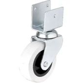 Hts 324 - 50x20 mm Gri Kısa U Tablalı Teker 4 Adet - 1