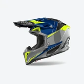 AIROH AVIATOR 3 PUSH BLUE GLOSS KASK thumbnail 1