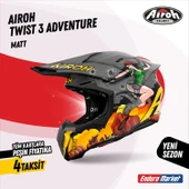 AIROH TWIST 3 ADVENTURE MATT KASK thumbnail 1