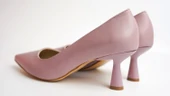 Assortie Pastel Pembe İnce Topuklu Kitten Heel Kadın Ayakkabı - 4