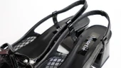 Assortie Siyah File Detaylı Rugan Slingback Topuklu Ayakkabı - 5