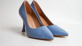 Assortie Bebek Mavisi İnce Topuklu Kitten Heel Kadın Ayakkabı - 2