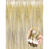 Mat Altın Püsküllü Kapı Perdesi - Parti, Bekarlığa Veda, Doğum Günü 1x2 M - 3