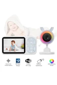 Bebek Kamerası Kumandalı Monitörlü Konuşma Özellikli Işıklı Gece Görüslü Hatırlatıcılı Kamera - 1